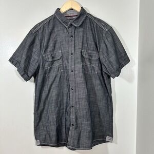 Tranquility Mayhem Men's XL Shirt Short Sleeve Charcoal